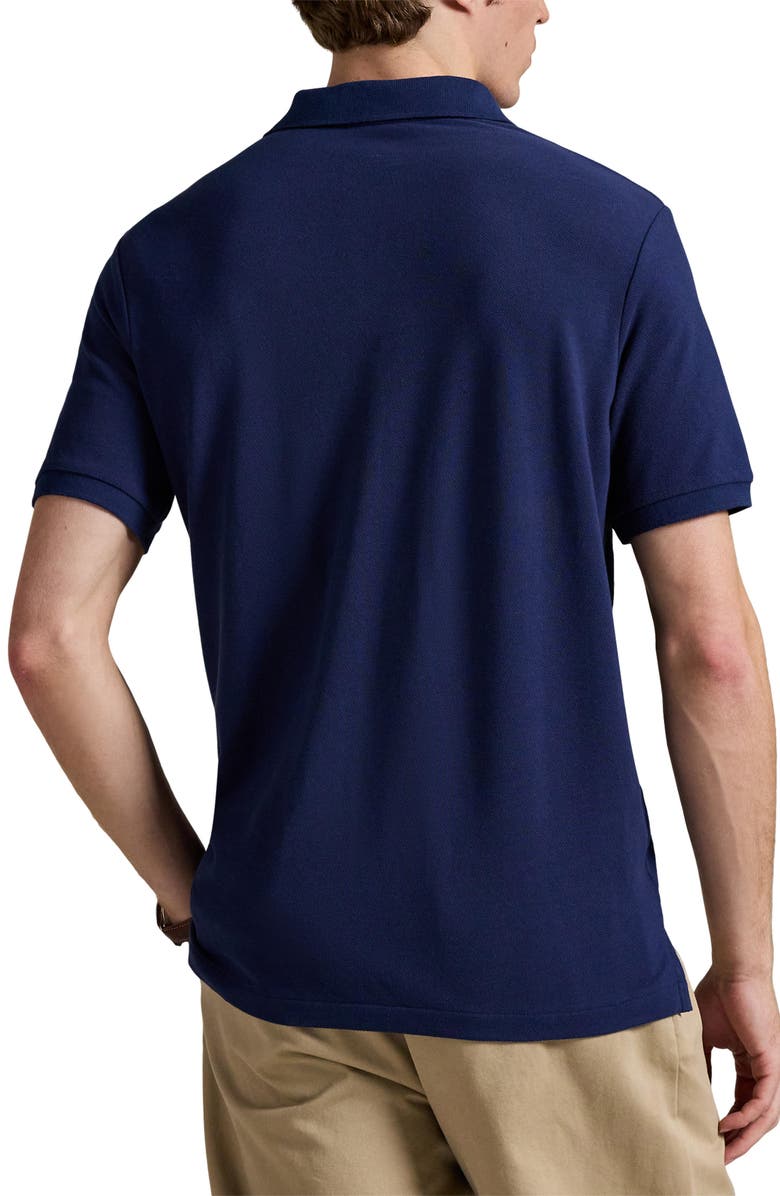 Polo Ralph Lauren Classic Fit Polo Bear Cotton Mesh Polo, Alternate, color, Newport Navy/ Heritage Bear