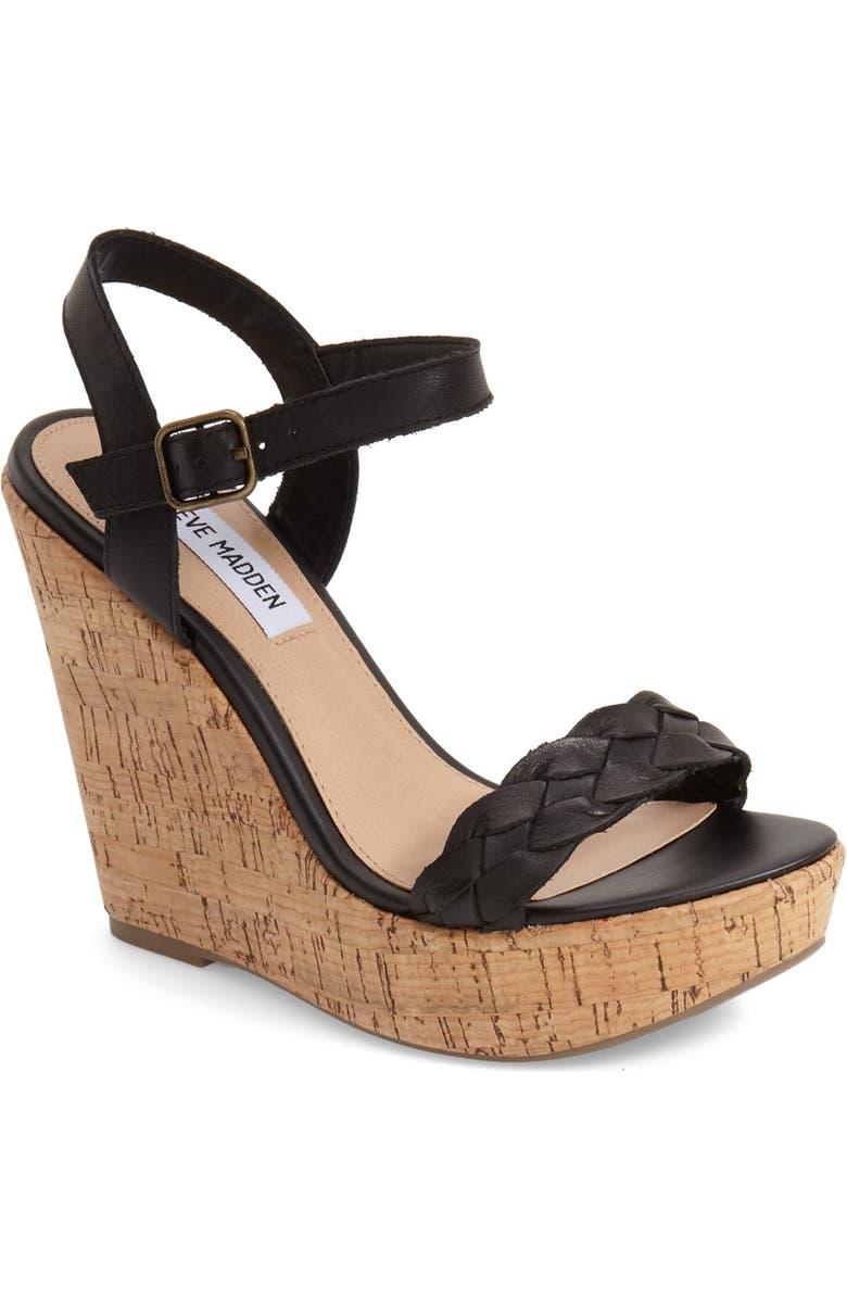 Steve Madden 'Emmey' Platform Wedge Sandal, Main, color,