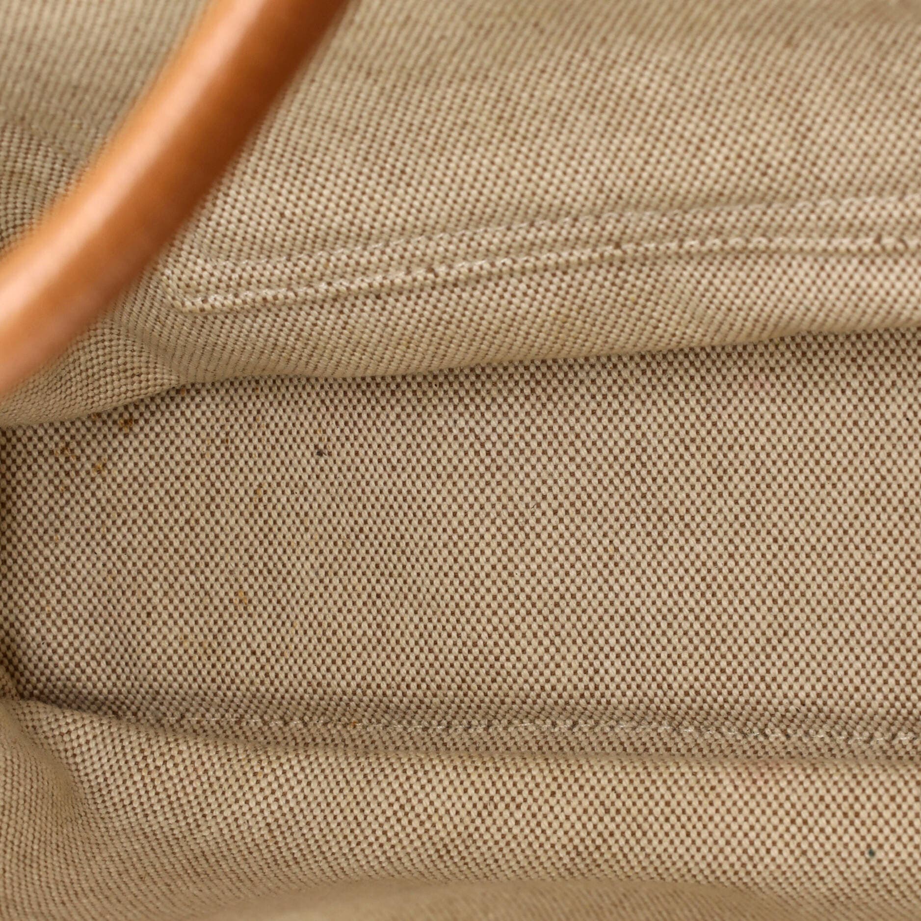 Pre-Owned Hermes Sac Harnais Tote Toile and Leather MM, Alternate, color, Ecru