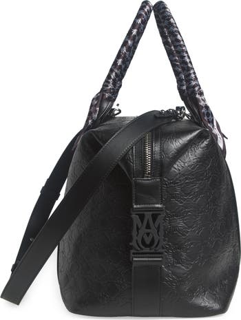 AMIRI ブラック MA Quad レザー ダッフルバッグ AMIRI MA Quad Debossed Leather Duffle Bag | Nordstrom