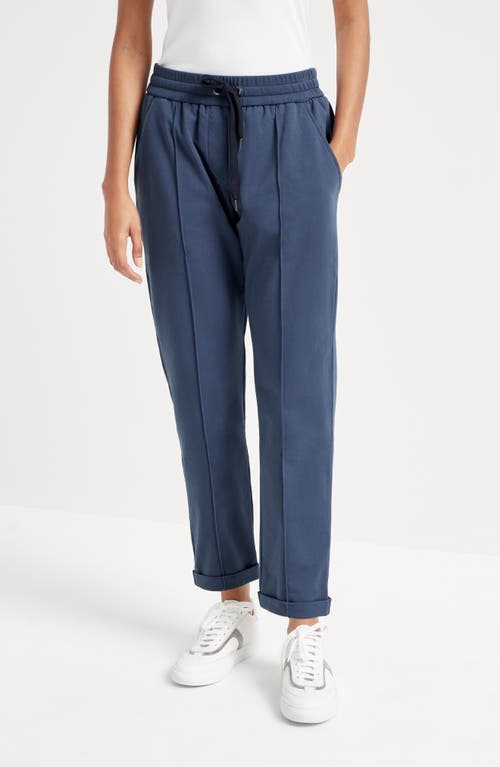 Brunello Cucinelli Track Trousers In Blue