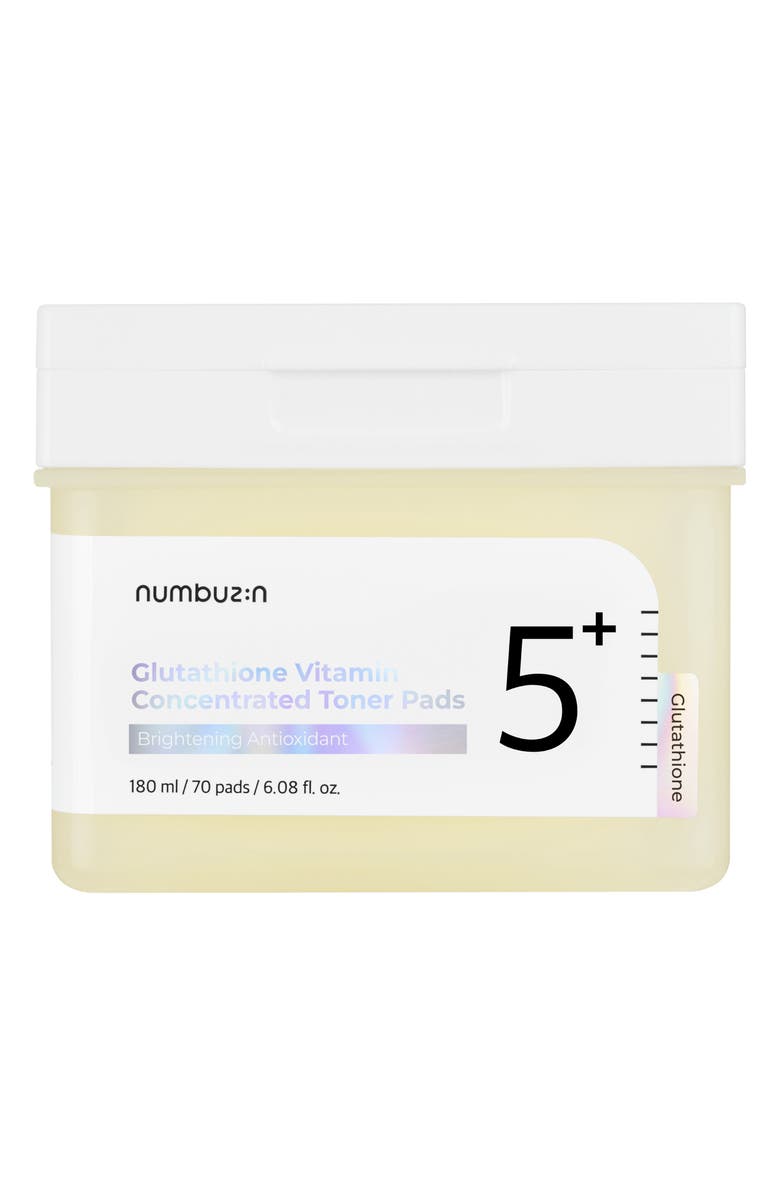Numbuzin No.5 Glutathione Vitamin C Concentrated Toner Pads, Main, color,