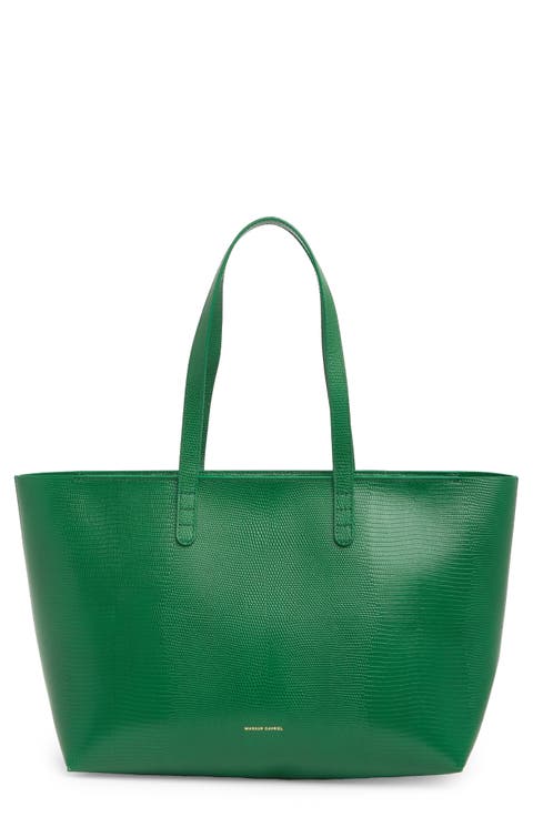 Small Leather Zip Tote
