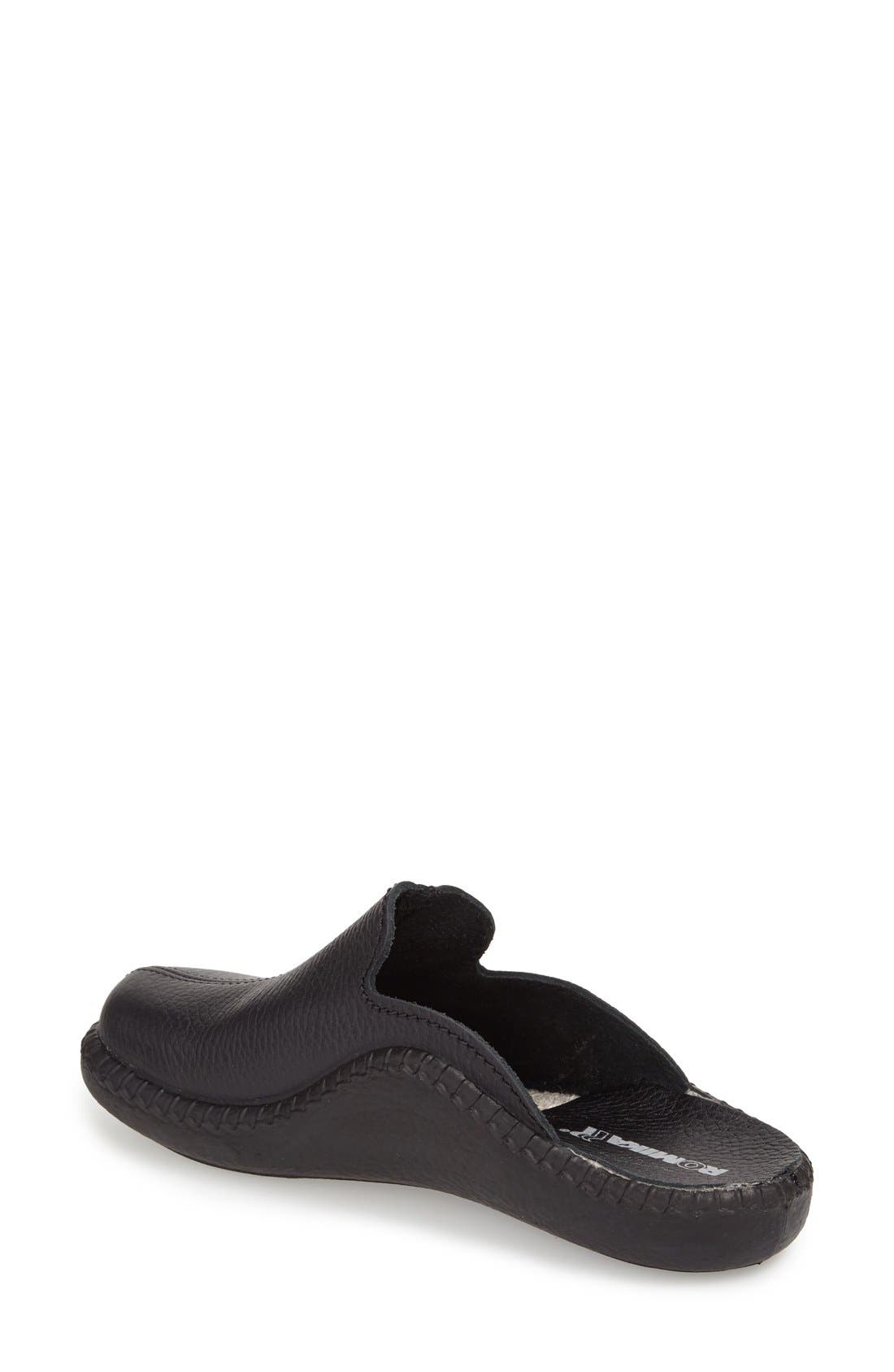 Romika<sup>®</sup> 'Mokasso 102G' Mule, Alternate, color, Black Grain Leather