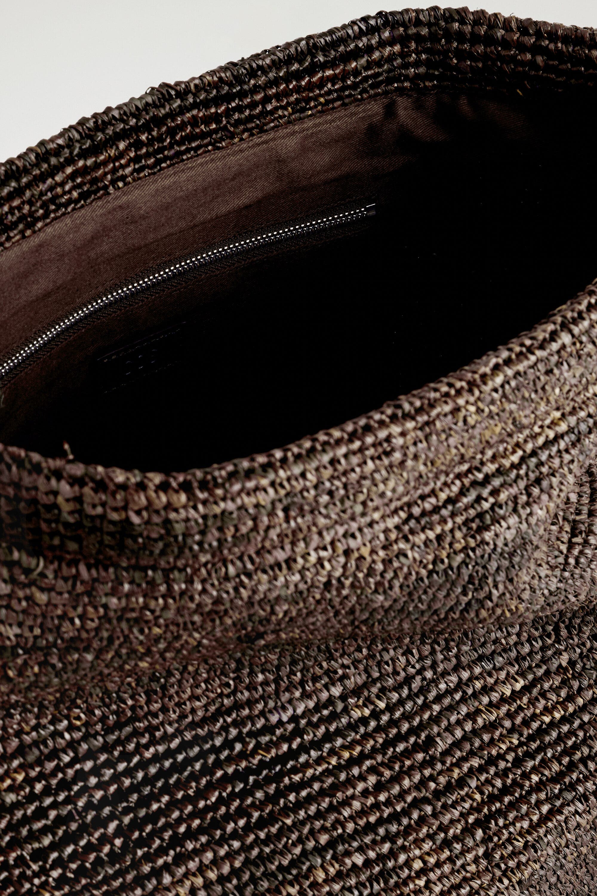 COS Oversized Folded Clutch Bag - Straw, Alternate, color, Brown
