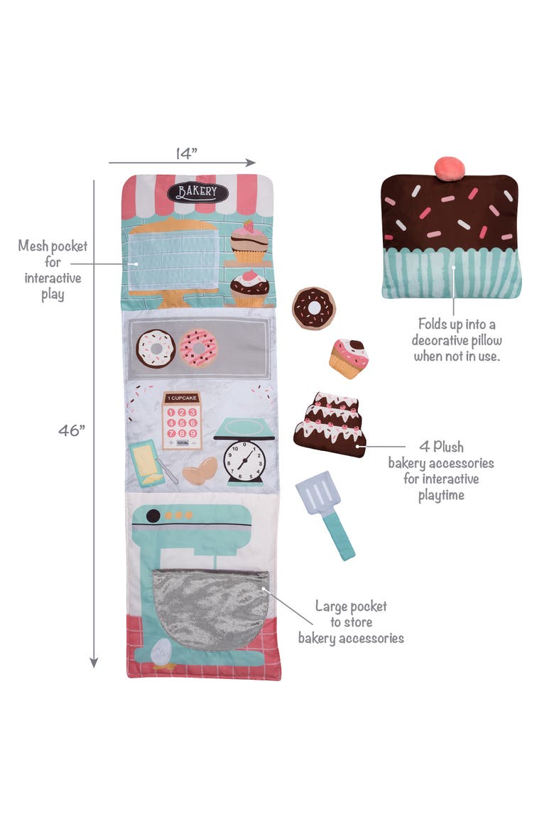 Interactive 2-n-1 Soft Toddler Cupcake/Bakery Pillow Play Set, Alternate, color, Multicolor