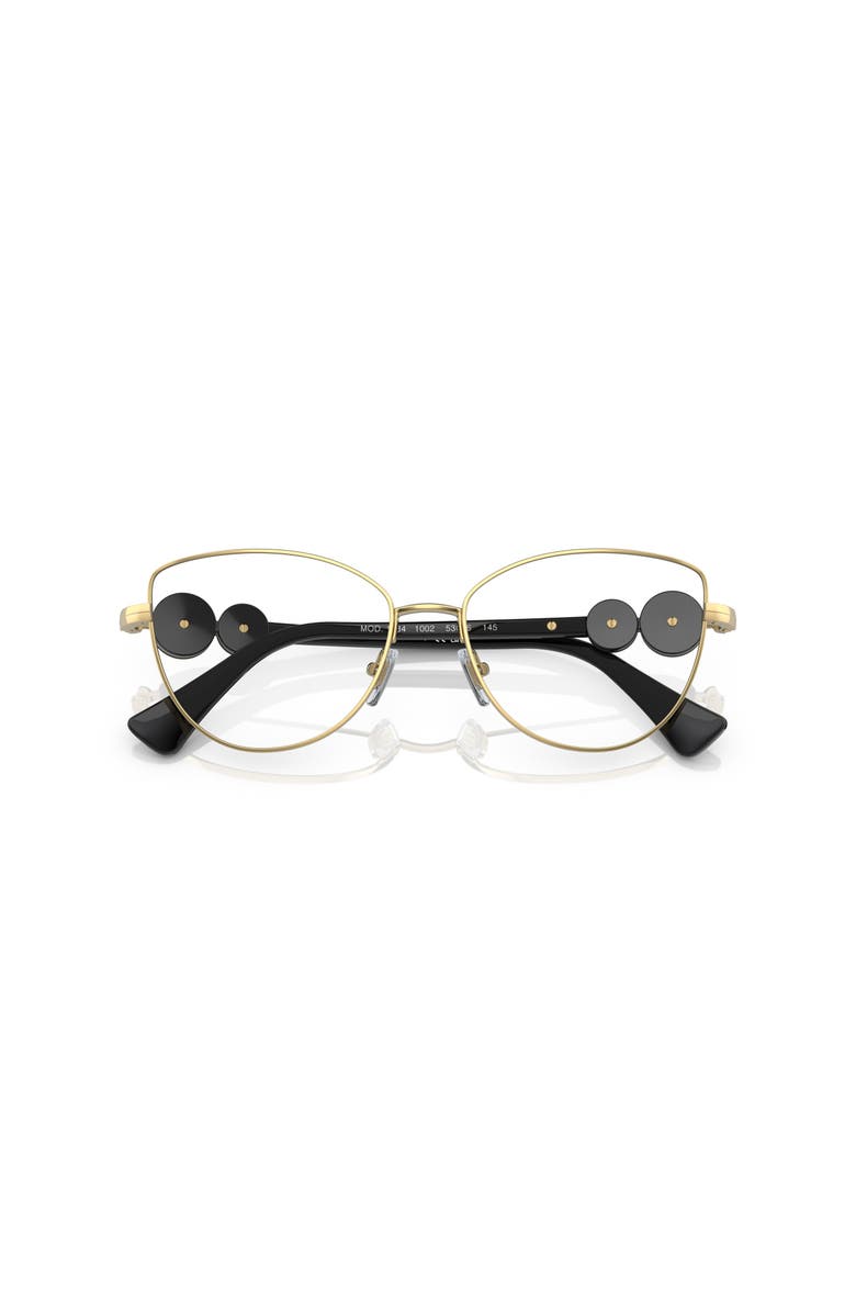Versace 55mm Cat Eye optical glasses, Alternate, color, Gold