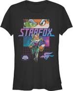 The Super Mario Galaxy Movie Junior's Anime Fox McCloud Grid Short Sleeve T-Shirt