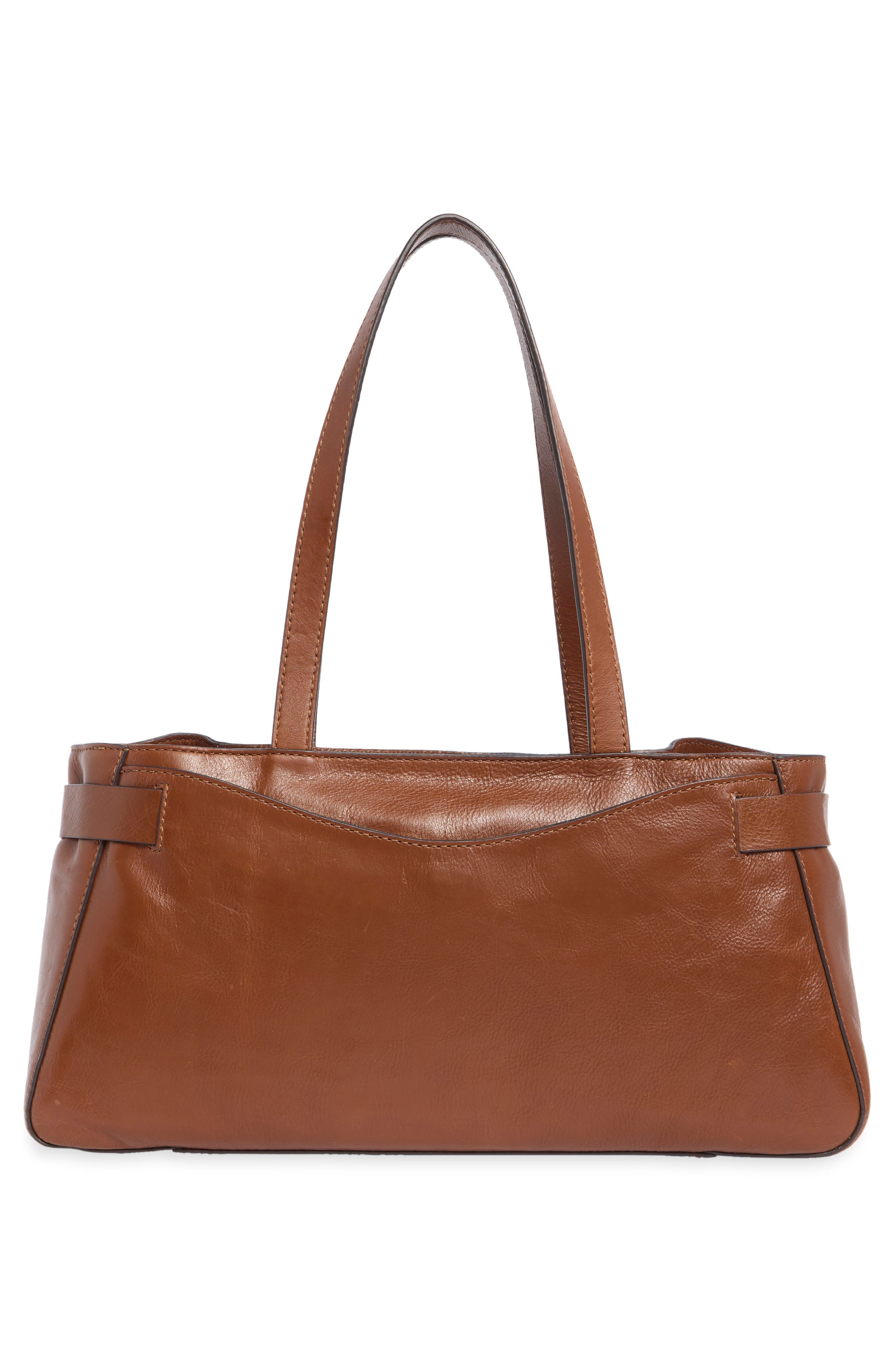 Heather Leather Satchel, Alternate, color, COGNAC
