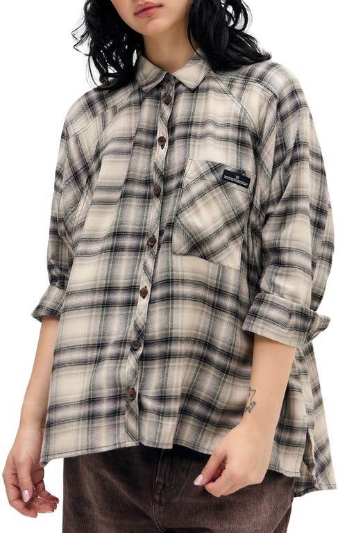 BDG Urban Outfitters Brendan Check Oversize Button-Up Shirt in Green Check  product