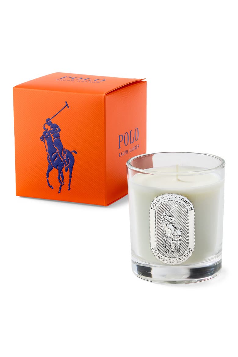 Burnished Leather Scented Candle, Main, color, BURNISHED LEATHER