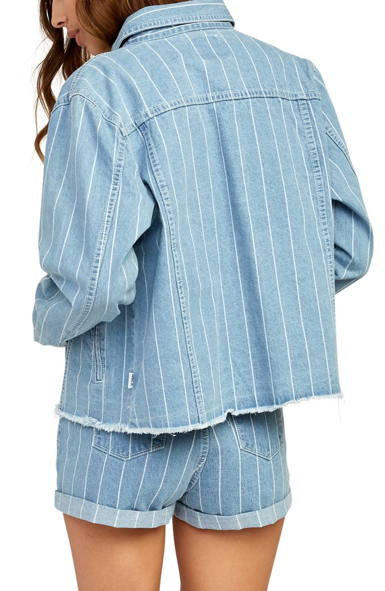 RVCA Pause It Denim Jacket, Alternate, color,