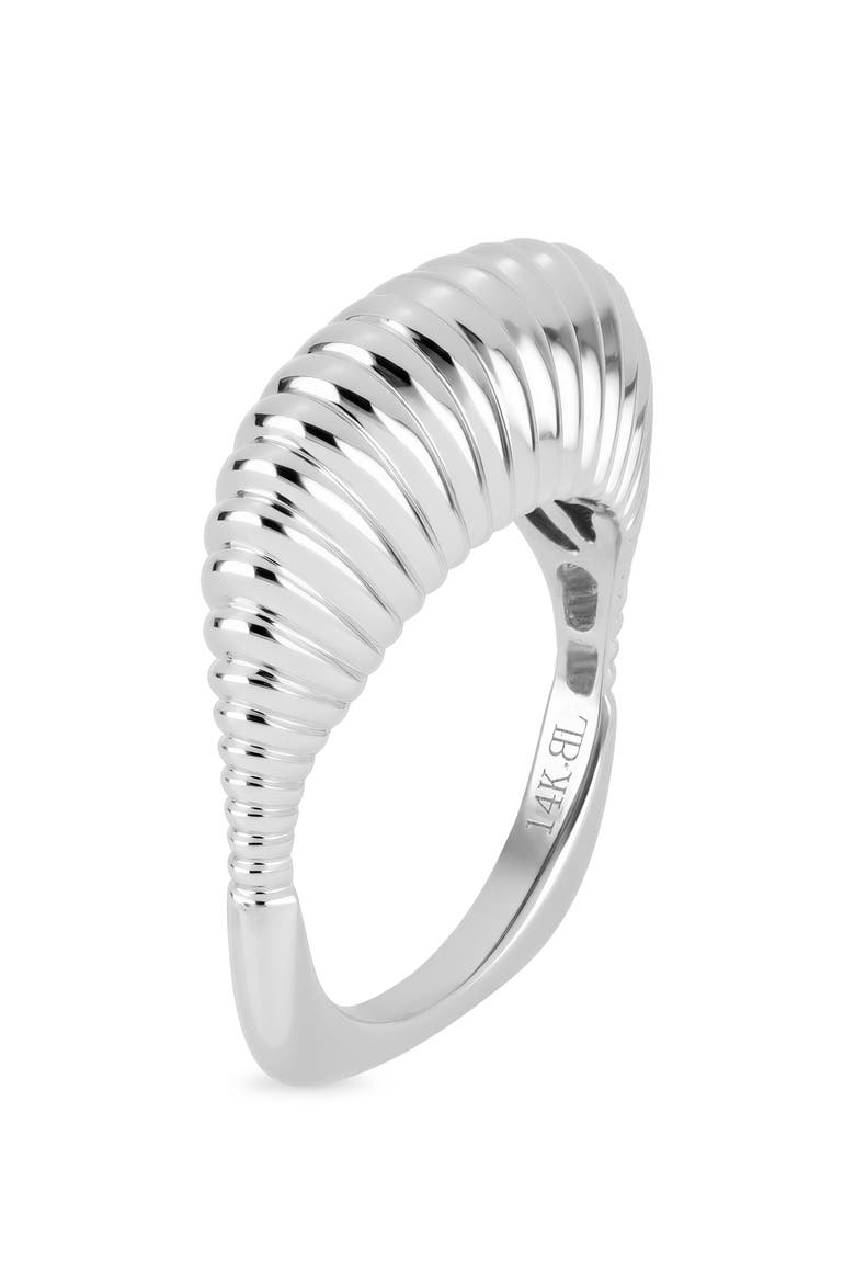 14k Gold Statement Ring, Alternate, color, 14KW