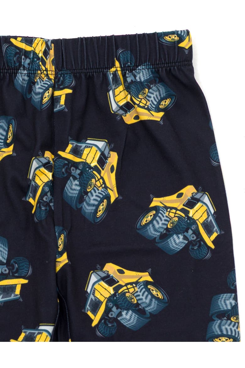 Pajama Shirt and Pants Set, Alternate, color, Charcoal and Black
