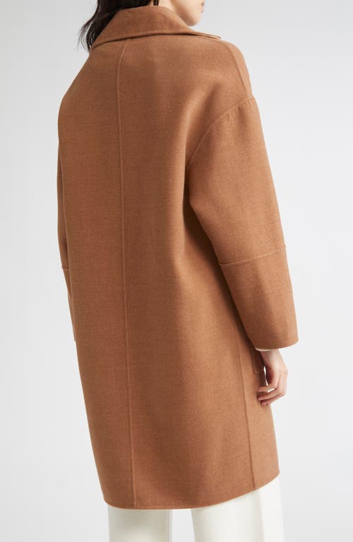 Eleventy Zip Front Wool Coat In Brown