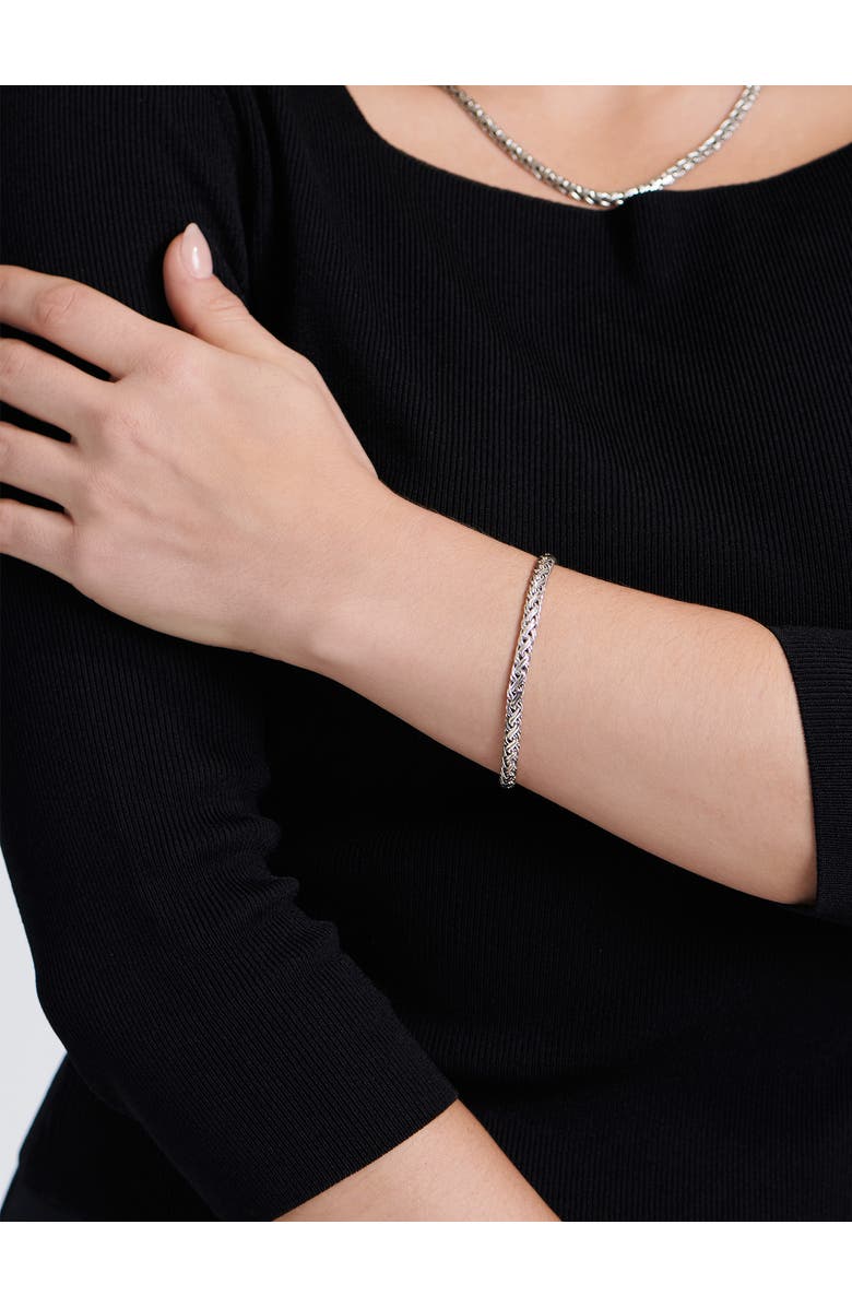 DEVATA Paddy Oval Chain Bracelet in Sterling Silver, 5mm, Alternate, color, Silver