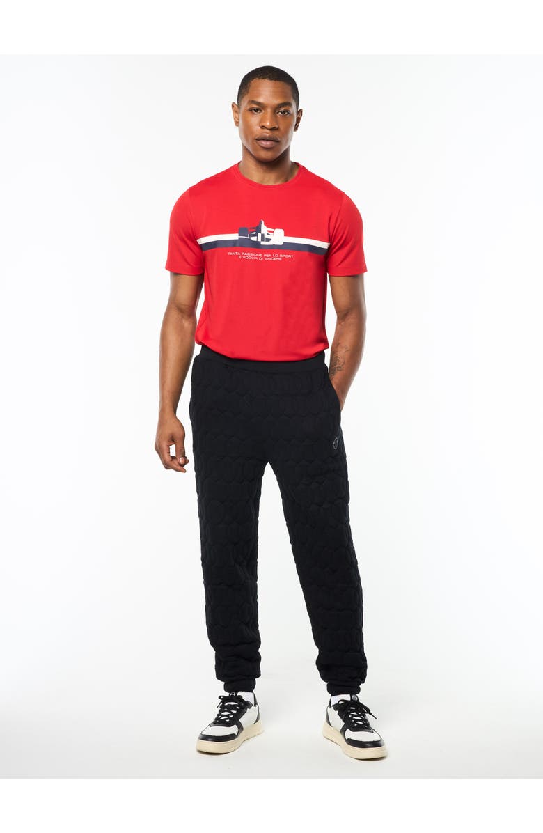 Sergio Tacchini Aversa Quilted Sweatpant, Alternate, color, Black Beauty