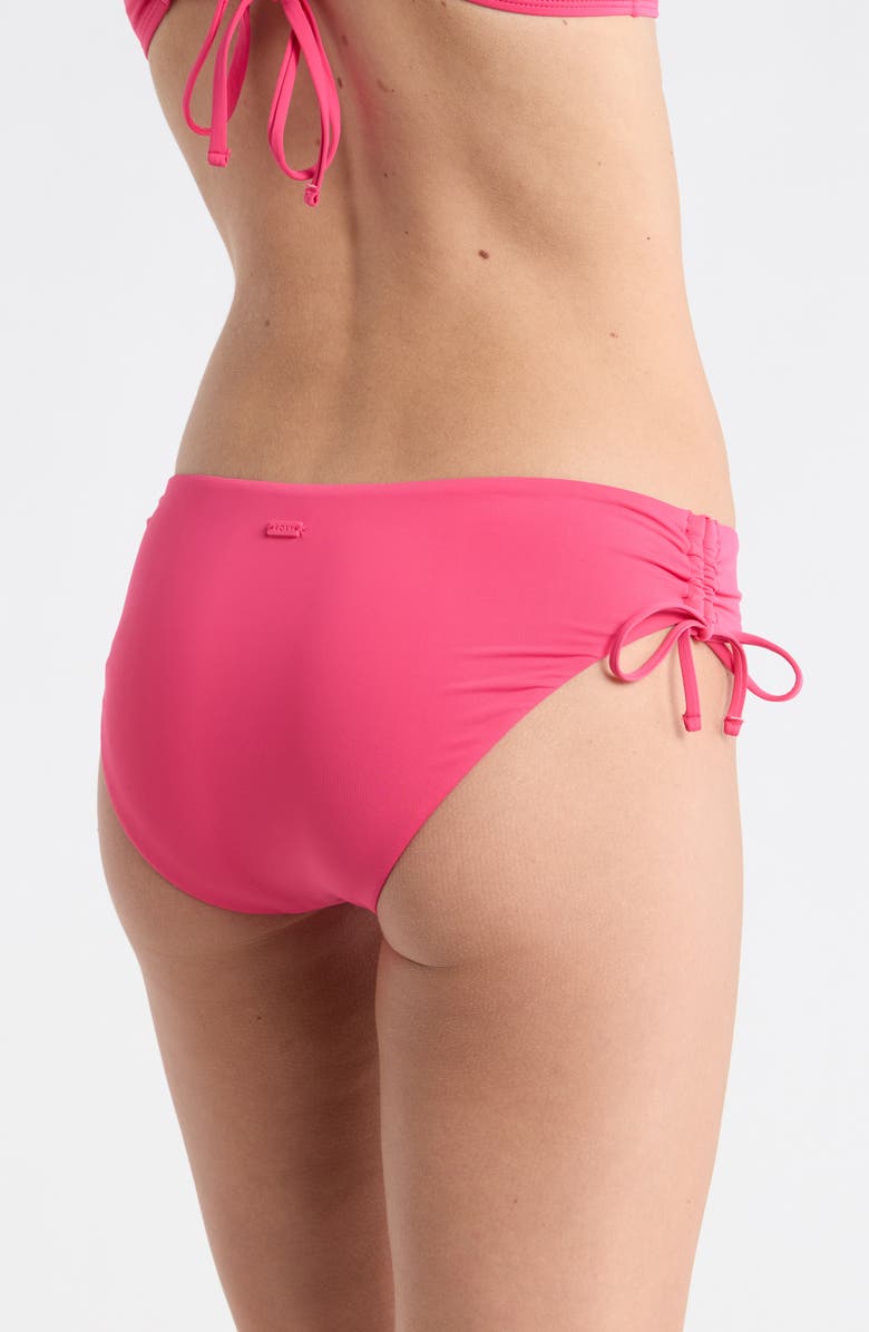 Roxy Beach Classics Side Tie Hipster Bikini Bottoms, Alternate, color, Paradise Pink