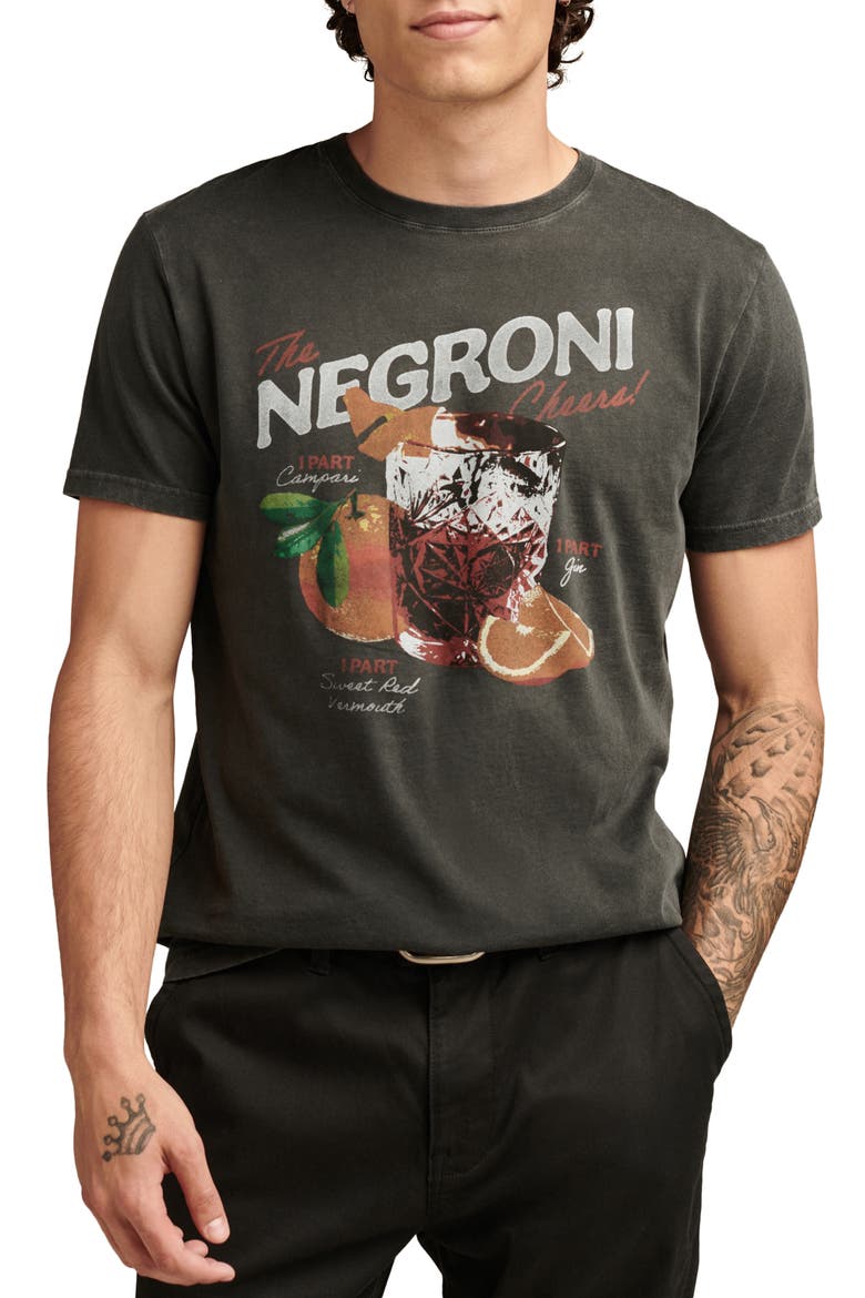 Negroni Graphic T-Shirt, Main, color, JET BLACK
