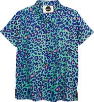 Boardies Kids' Leopard Print Button-Up Shirt