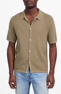 Madewell Short Sleeve Open Stitch Cotton Button-Up Shirt