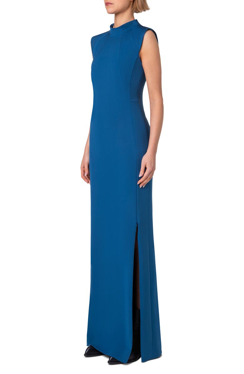 Akris Stretch Silk Column Gown, Alternate, color, 