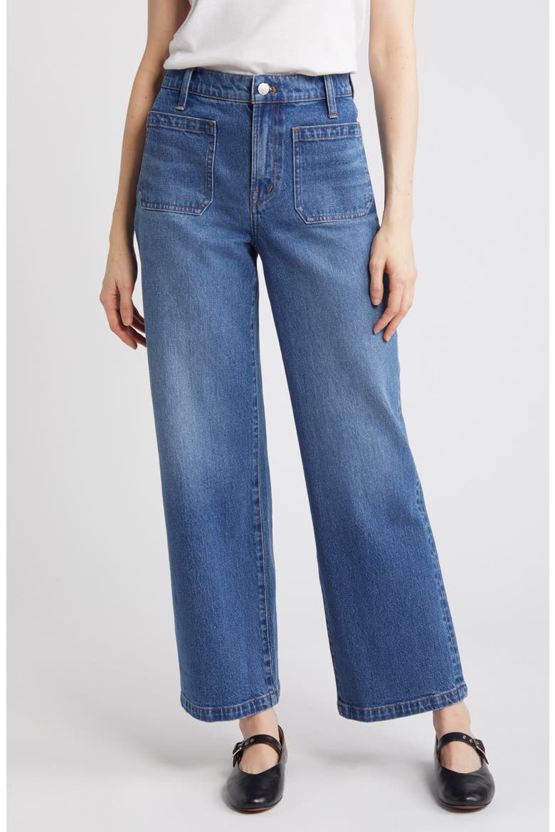 The Perfect Vintage Patch Pocket Wide Leg Jeans, Main, color, EDGERLY WASH