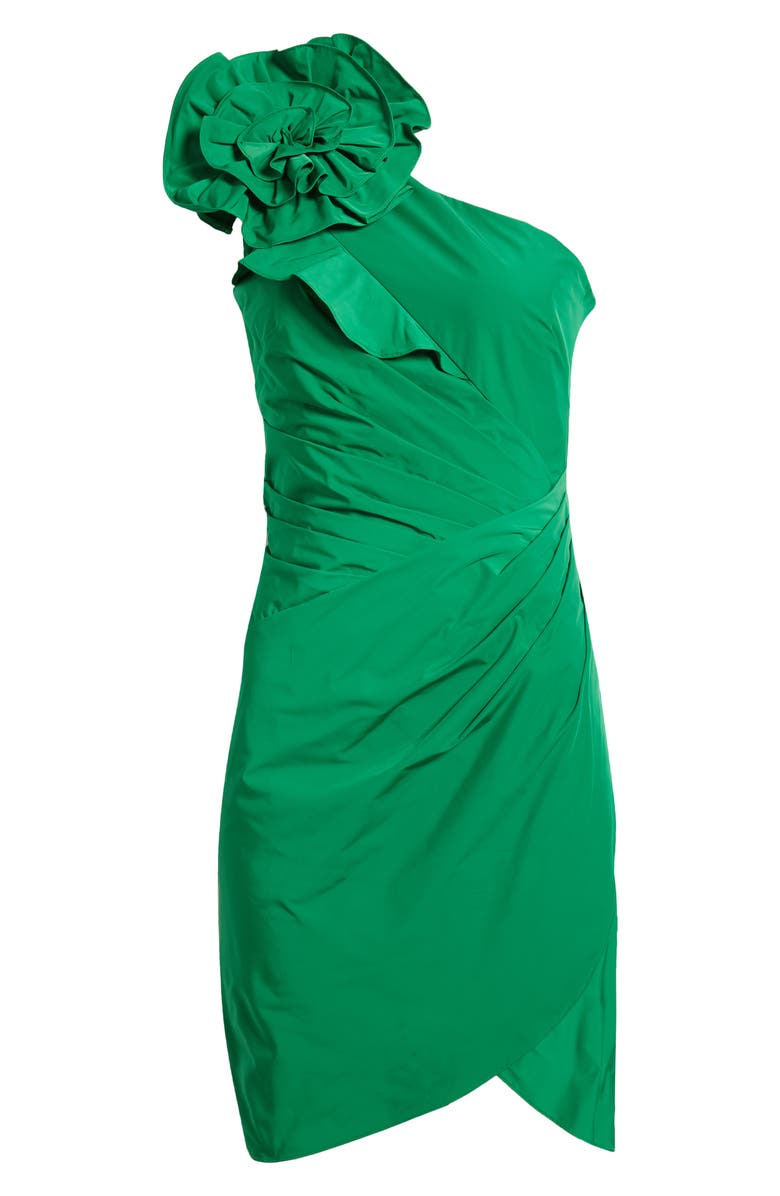 Marchesa Notte One-Shoulder Cocktail Dress, Alternate, color,