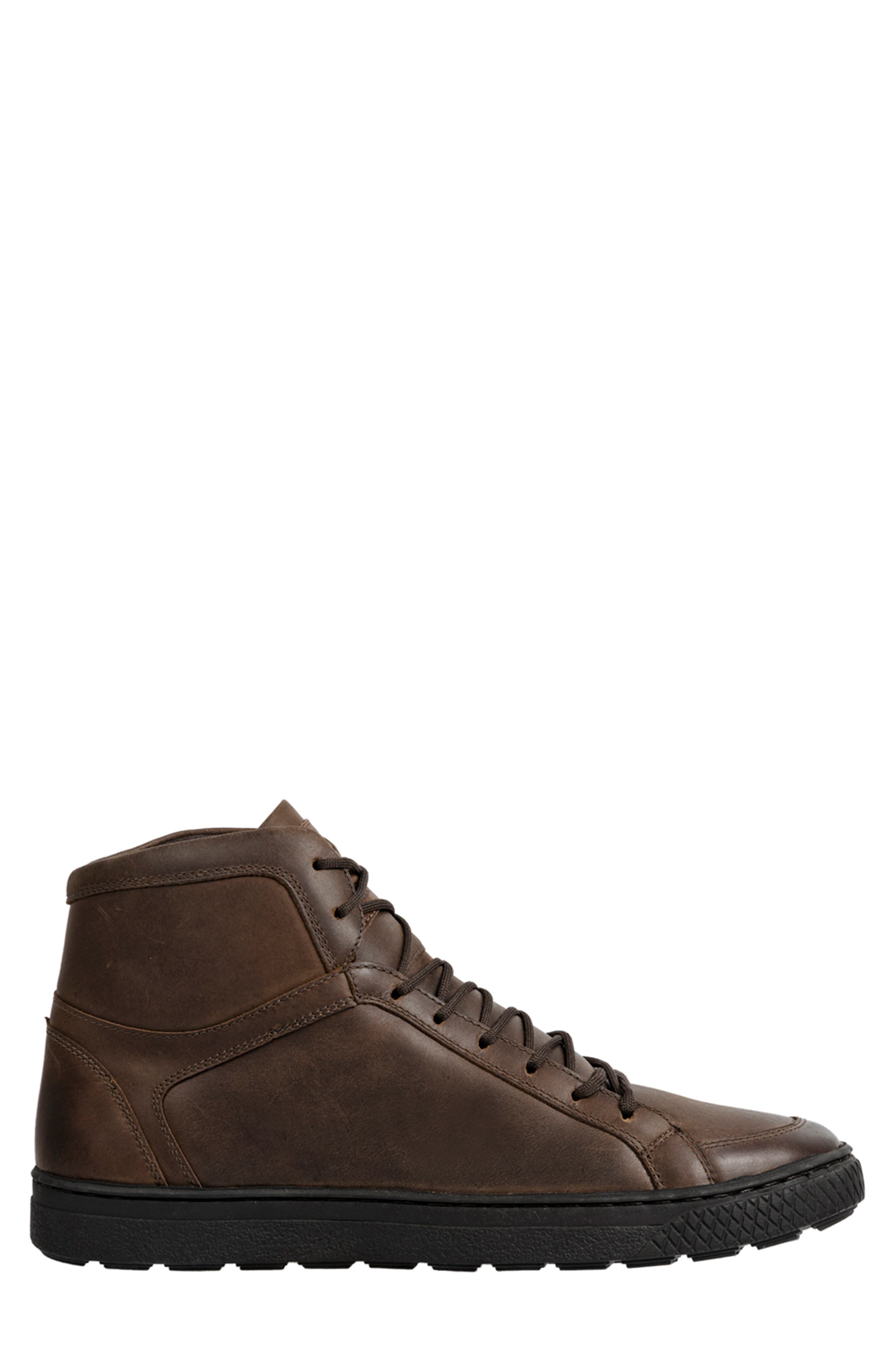 High Top Sneaker, Alternate, color, BROWN