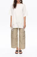 BIMBA Y LOLA Lace Ruffle Oversized T-shirt