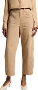 Vince Washed Cotton Mid Rise Utility Pants