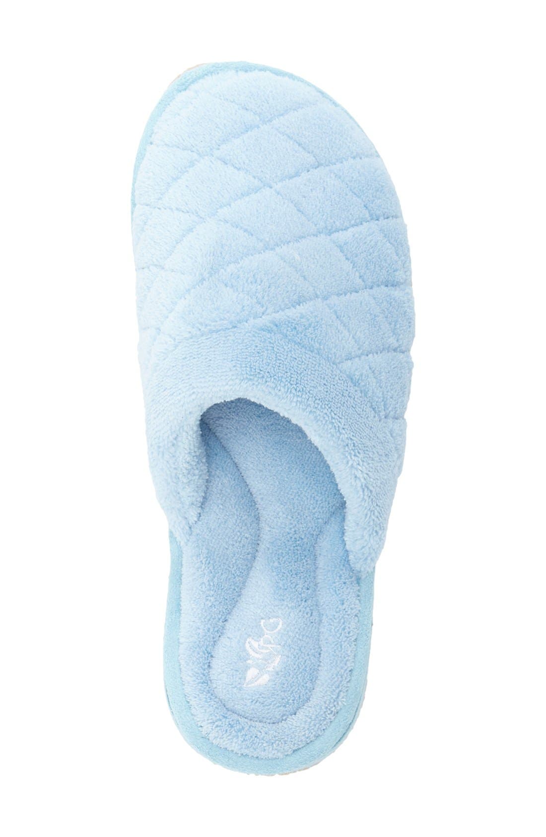 'Aria' Plush Slipper, Alternate, color, BLUE POLYESTER