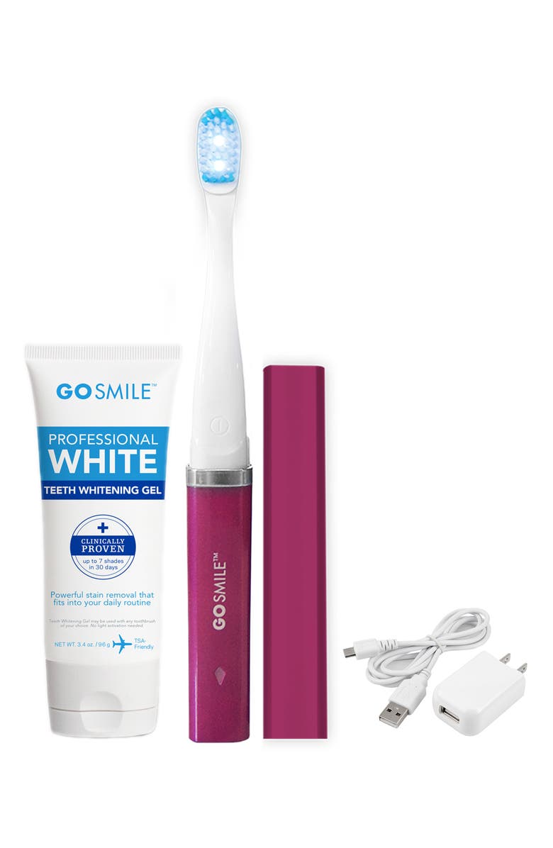 GO SMiLE<sup>®</sup> On the Go Sonic Blue Smart Brush Whitening Kit, Alternate, color, 
