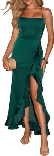 Own It Satin Maxi Dress
