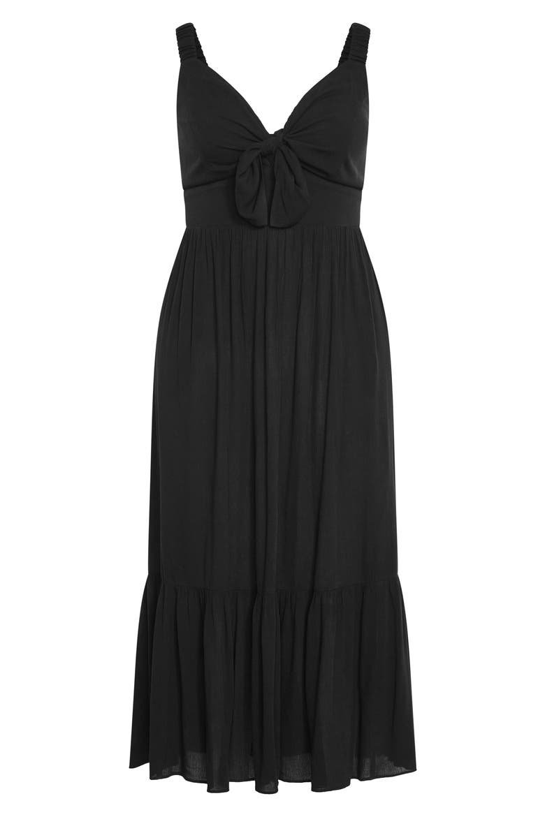 Vacay Fit & Flare Maxi Dress, Alternate, color, BLACK