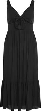 City Chic Vacay Fit & Flare Maxi Dress