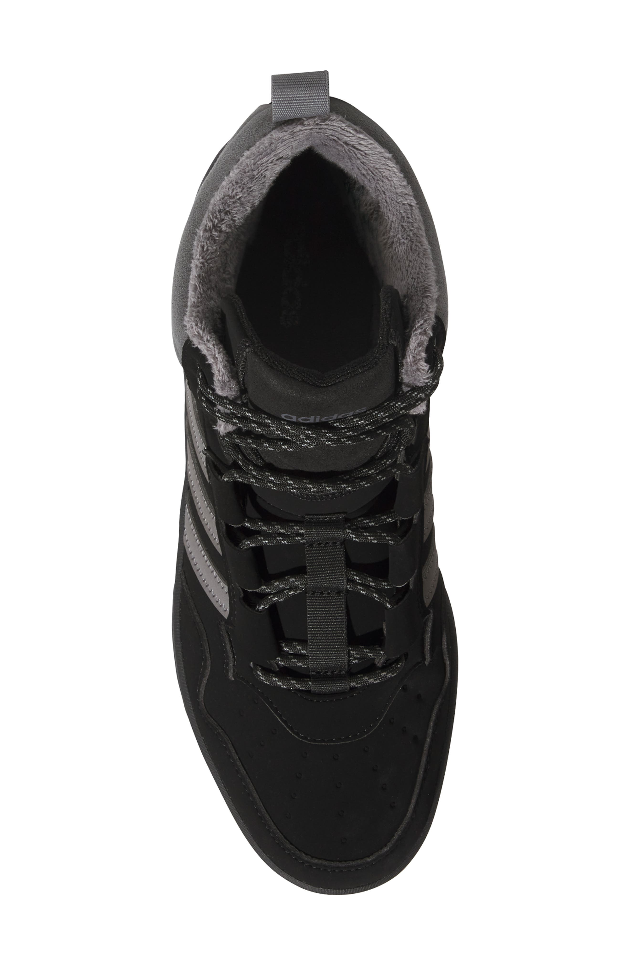 adidas Hoops 4.0 Winterized Basketball Sneaker, Alternate, color, Black/ Grey/ Black