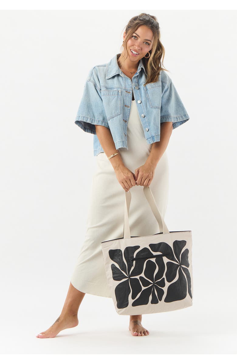 Aloha Collection Day Tripper Wavy Day Water Resistant Tyvek<sup>®</sup> Tote, Alternate, color,