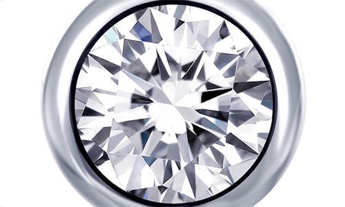 Lafonn Bezel Simulated Diamond Stud Earrings In White