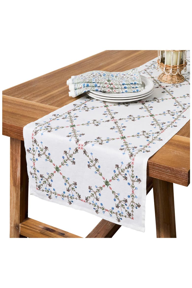 Villa Seville Table Runner, Alternate, color, CHAMBRAY