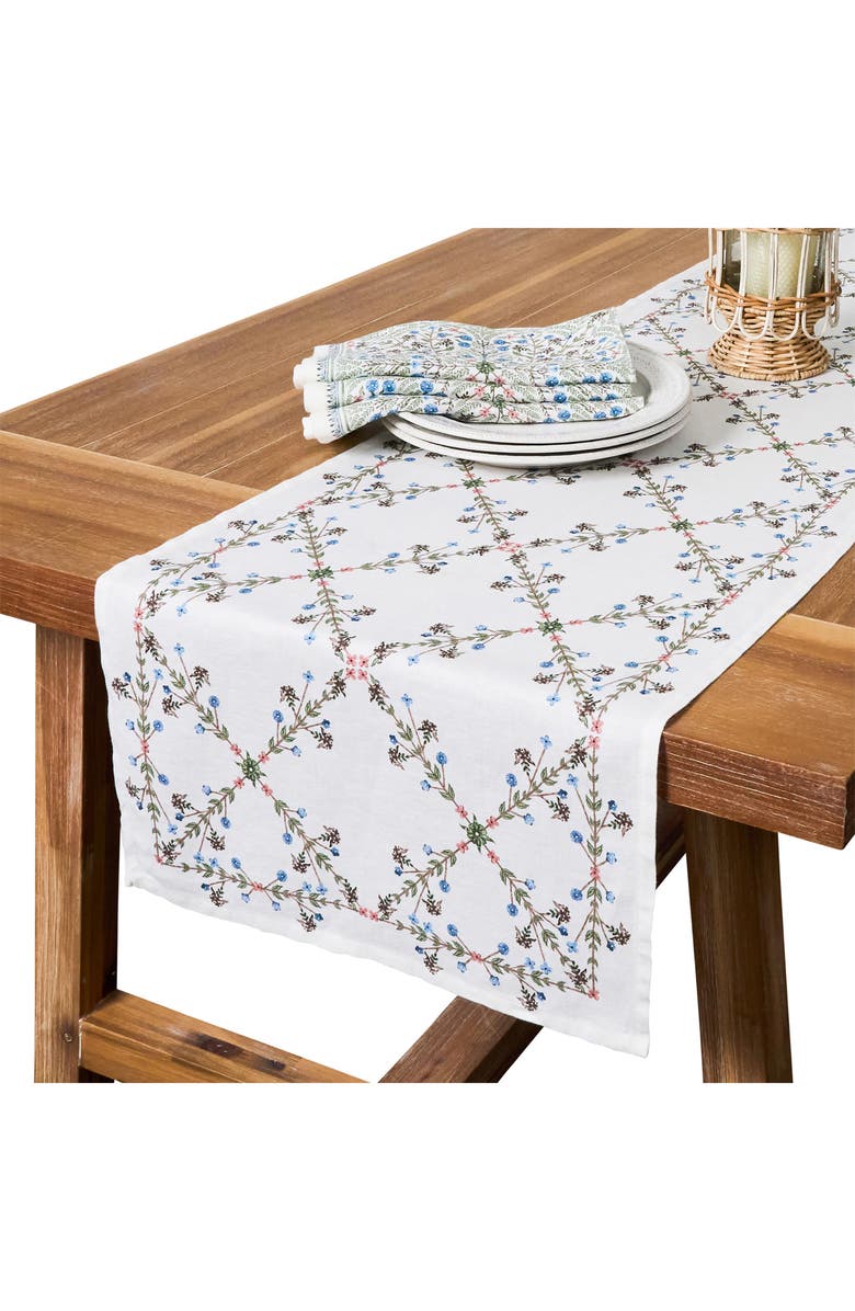 Juliska Villa Seville Table Runner, Alternate, color, Chambray