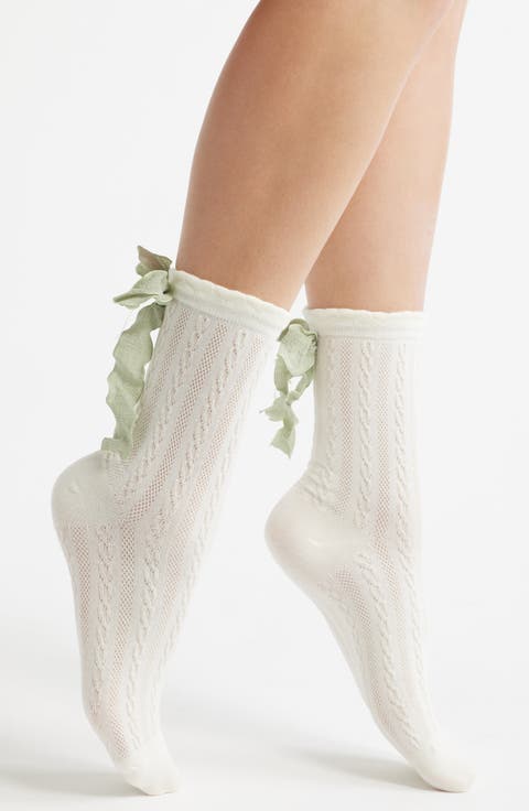 Mel Bow Crew Socks
