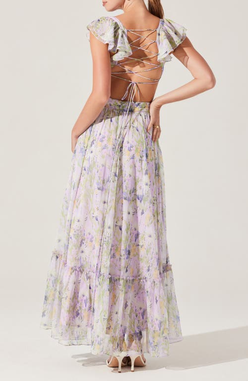 ASTR ASTR THE LABEL PRIMROSE CUTOUT DETAIL MAXI DRESS