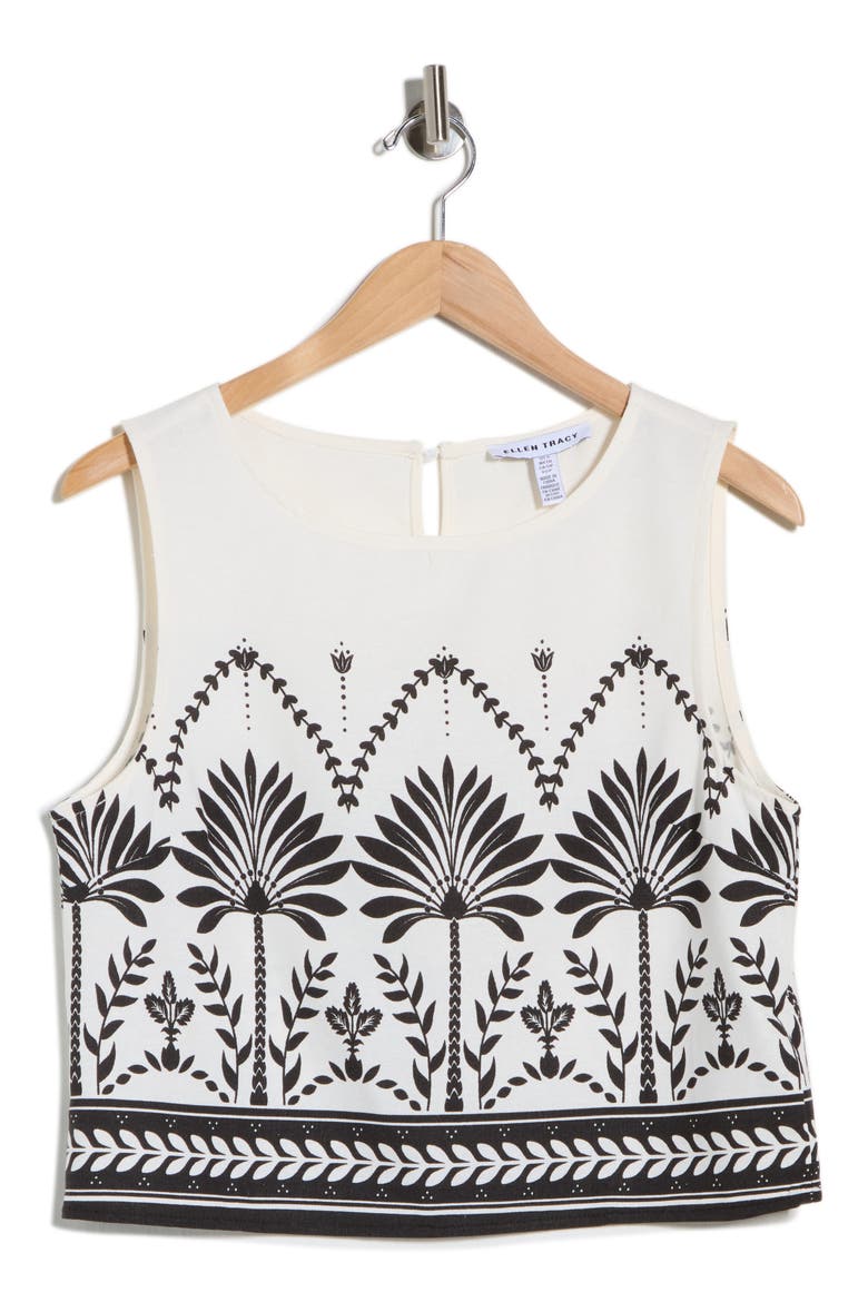 Border Print Tank, Alternate, color, BALI
