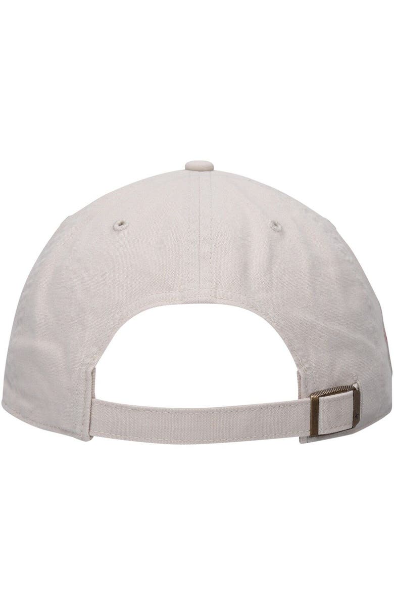 '47 Men's '47 Cream/Red Kansas City Chiefs Sidestep Clean Up Adjustable Hat, Alternate, color, Cream