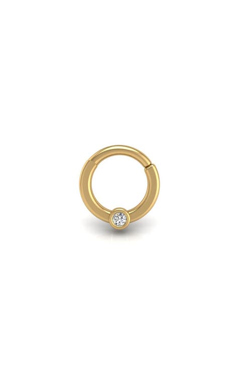 Cyclops Flat Hoop Earring