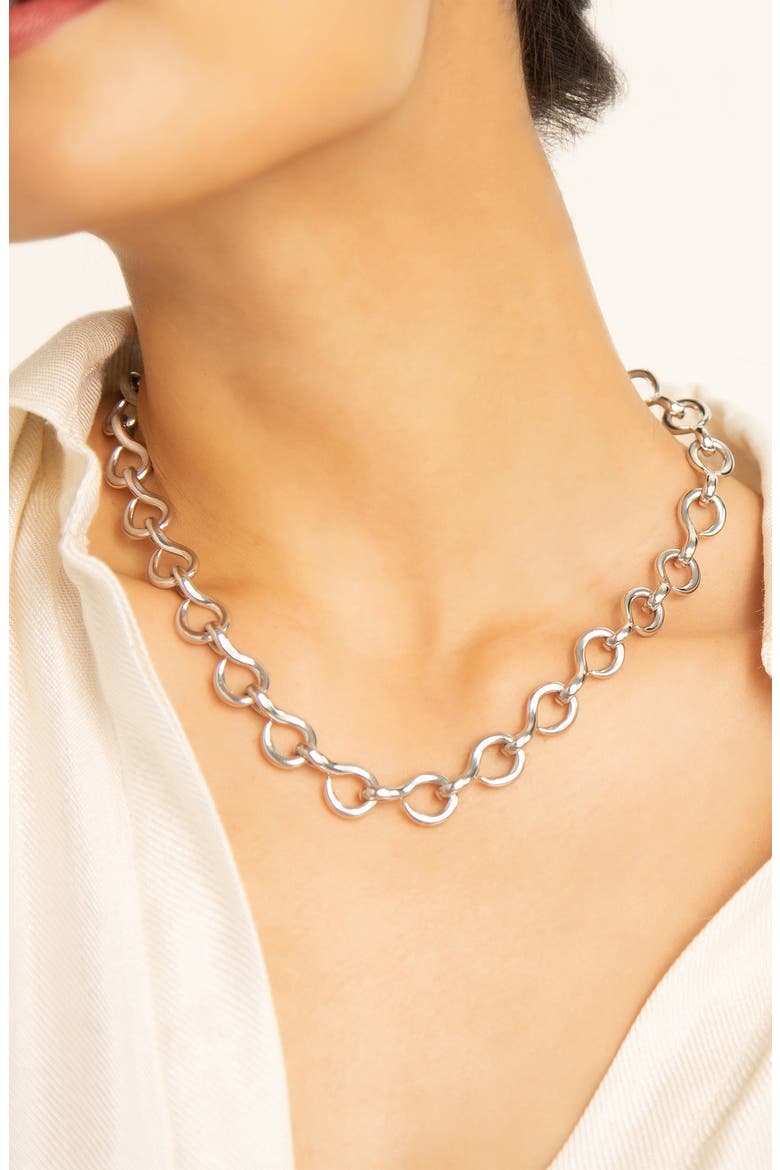 Sterling Silver Chain Necklace, Alternate, color, SILVER