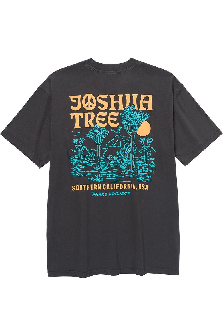 Joshua Tree Puff Print Pocket T-Shirt, Main, color, Vintage Black
