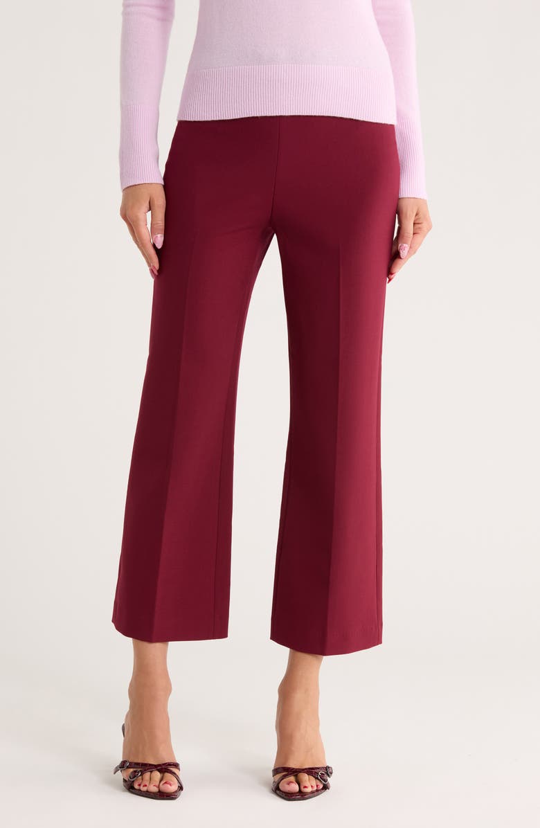 Simkhai Mackenzie Straight Leg Pants, Main, color, Oxblood