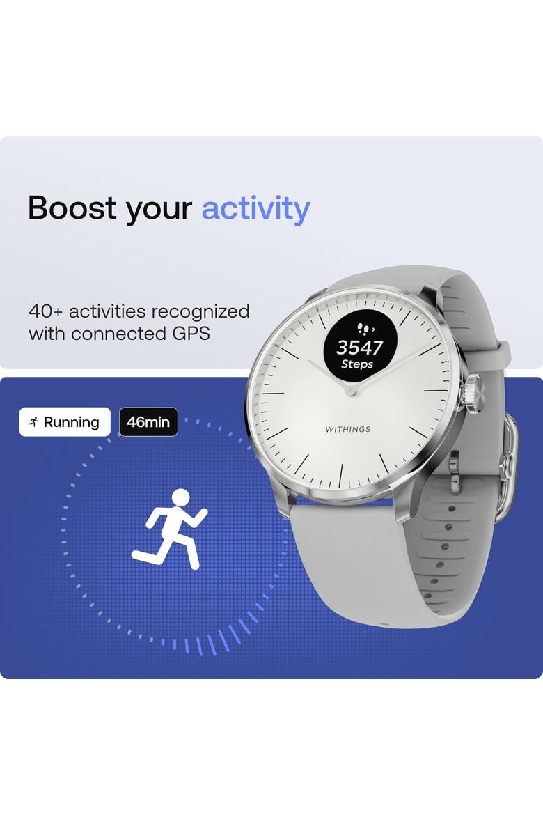 Scanwatch Nova Brilliant - 37mm - Silver, Alternate, color, White & Silver